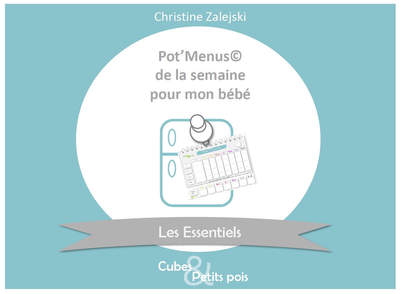 Pot Menus type planning pour bébé Cubes et Petits pois diversification et recettes bio pour bébé
